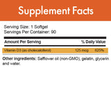 Stop Aging Now D-Pure: etiqueta visible, contiene D3 de alta absorción para bienestar general.