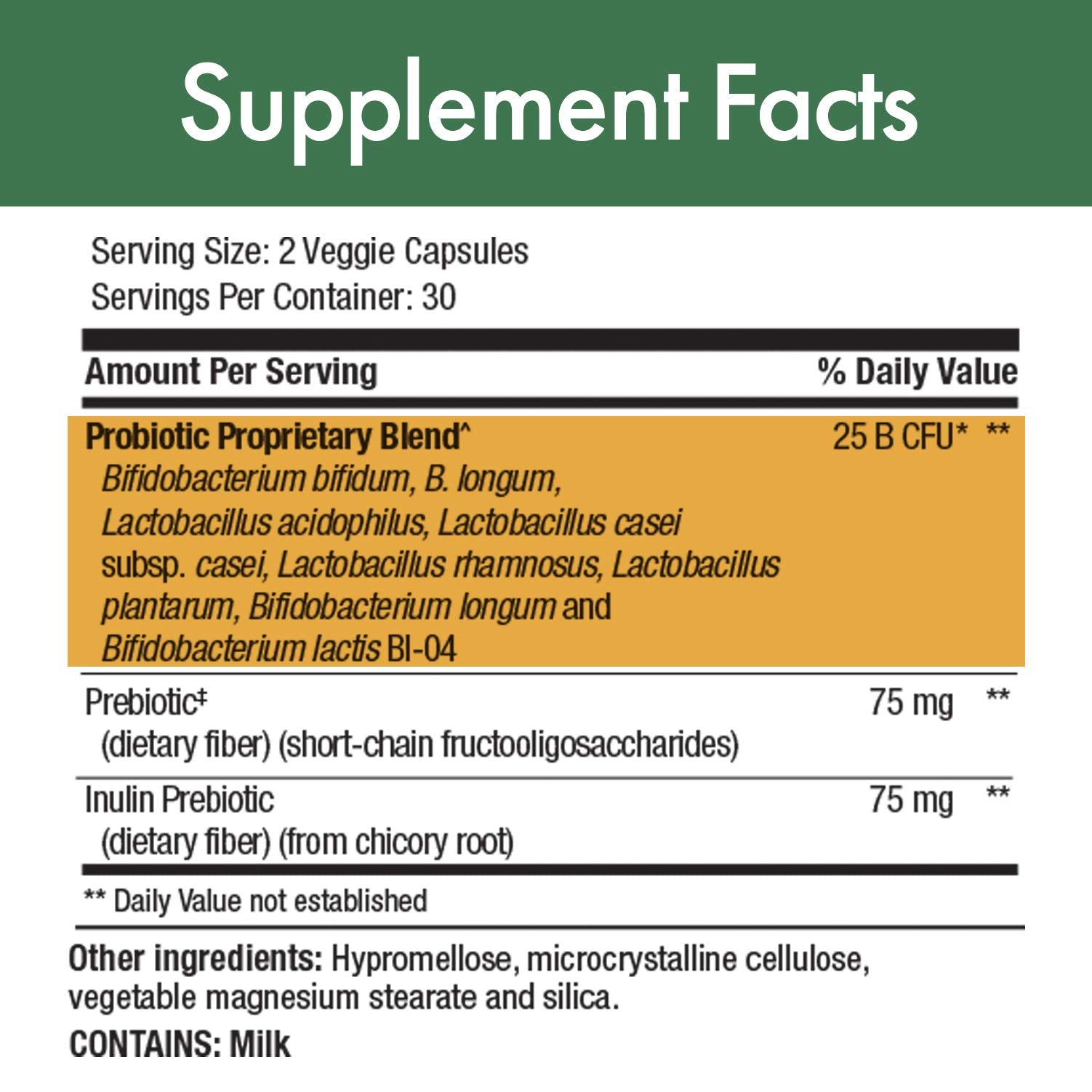 Stop Aging Now PurBiotic Ultra cápsulas en primer plano, posible apoyo al sistema inmune