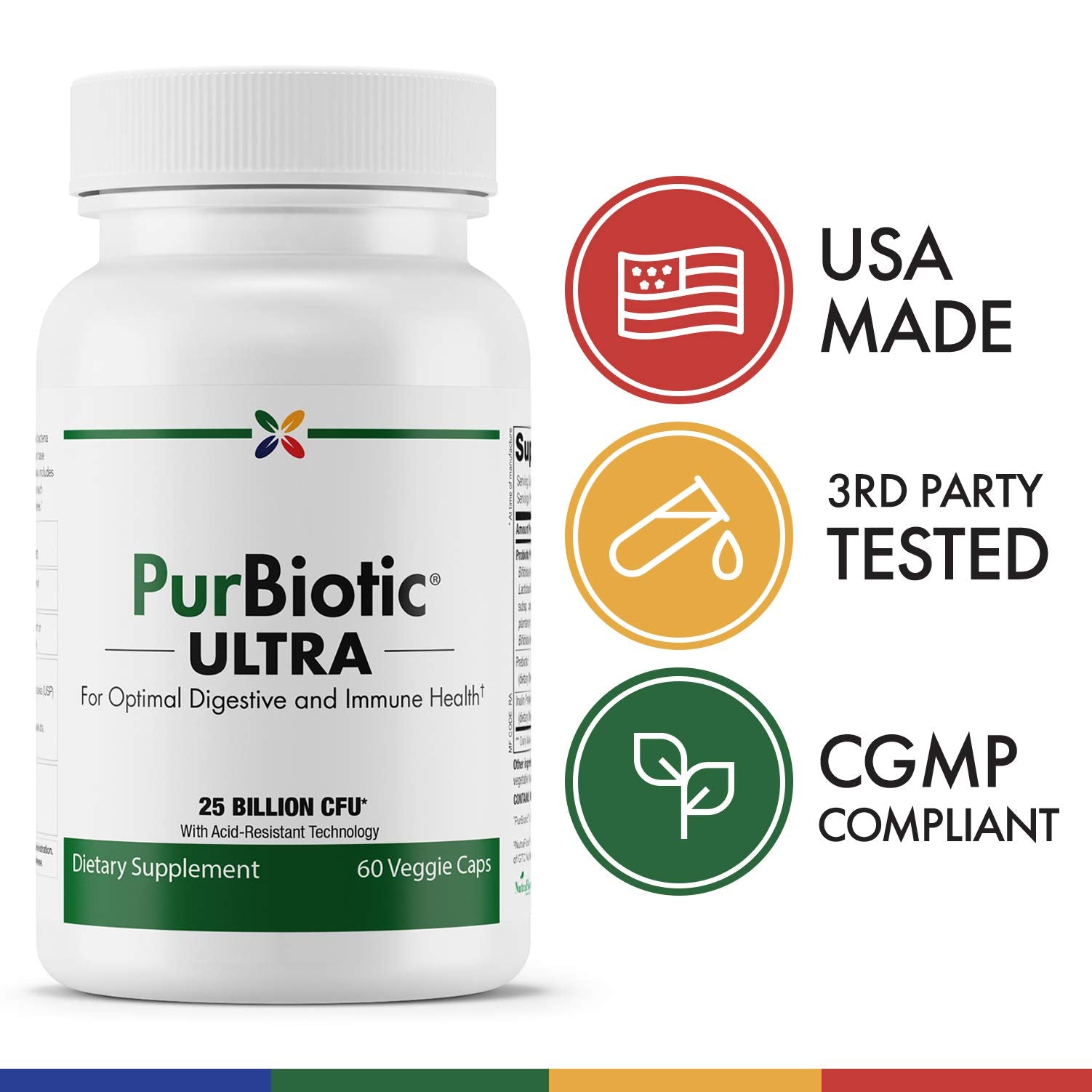 Stop Aging Now PurBiotic Ultra etiqueta clara inspira confianza