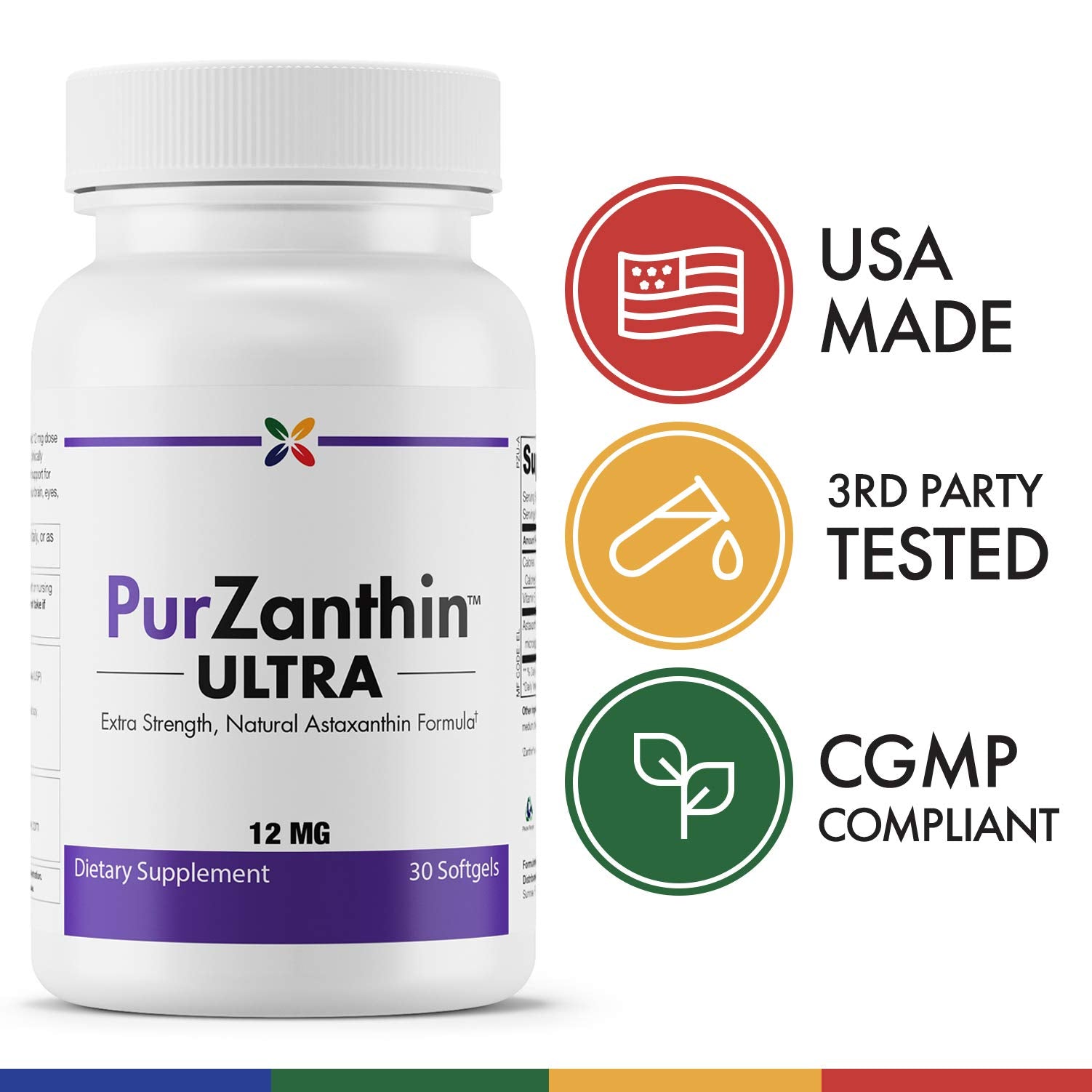 Dosis diaria de PurZanthin Ultra para complementar un estilo de vida activo.