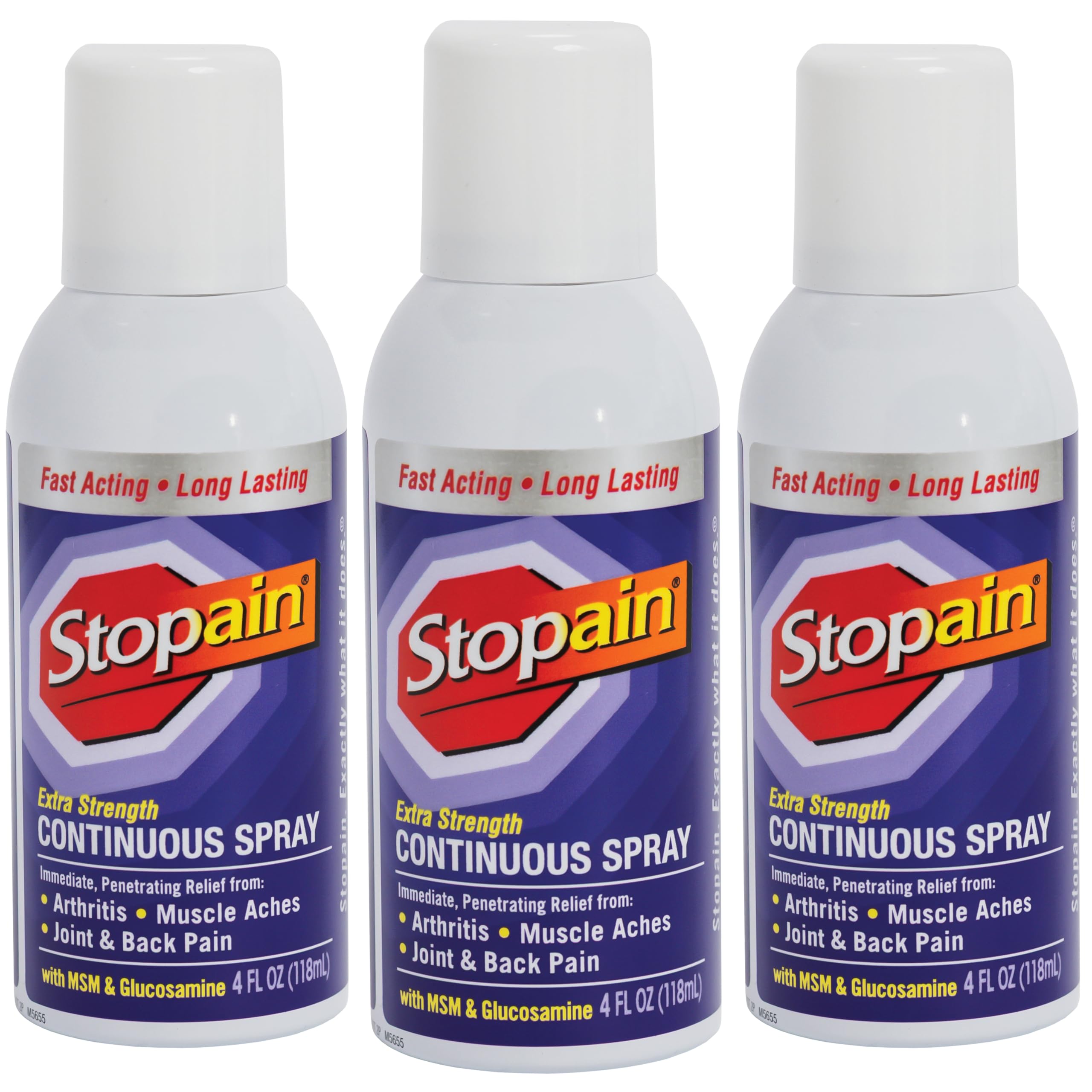 Stopain spray alivio rápido, vista frontal de la botella