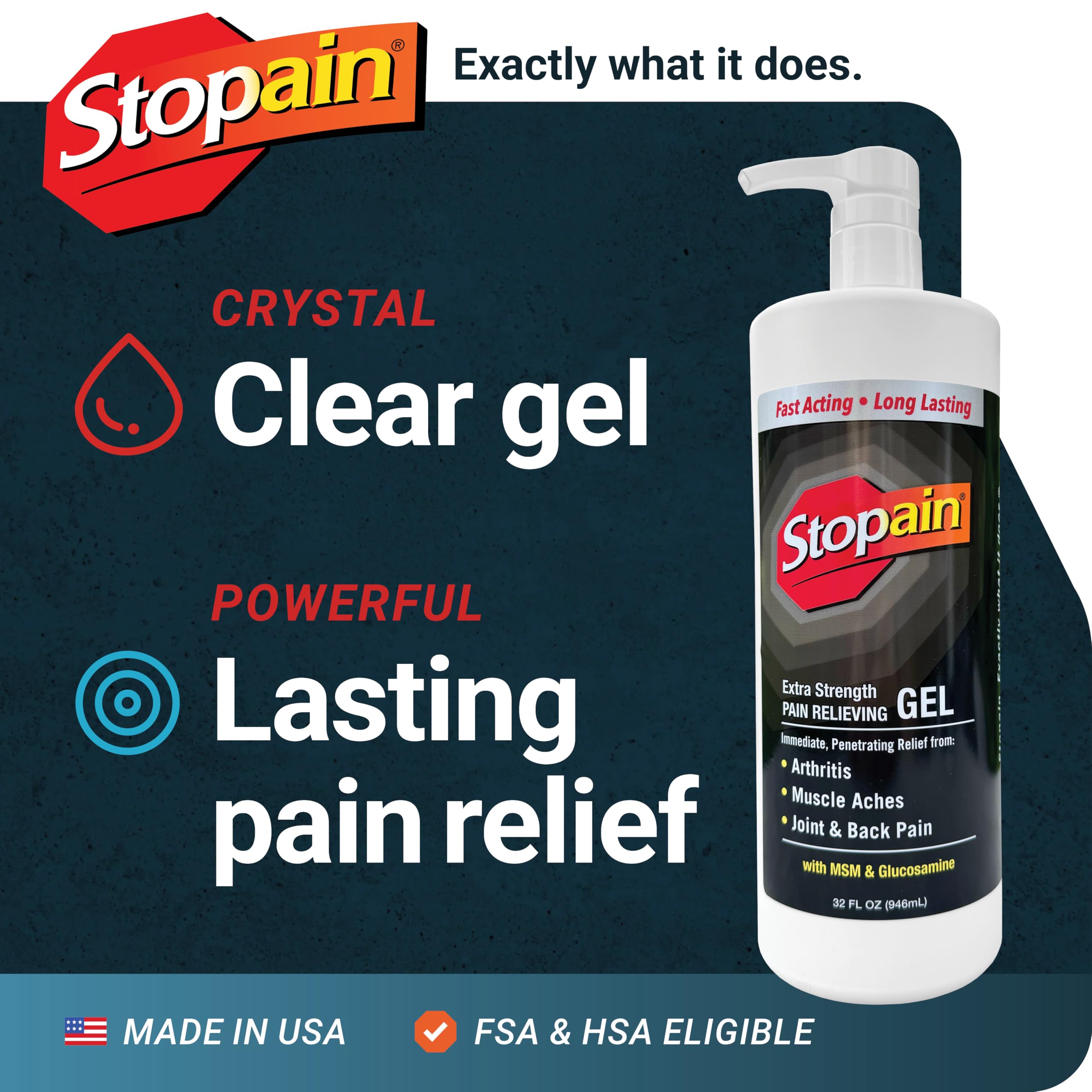 Stopain Gel hecho en Estados Unidos con experiencia de más de 30 años