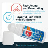 Stopain roll-on gel 3oz fabricado en EE.UU. transmite calidad para uso diario