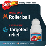 Stopain roll-on gel 3oz aplicador rodillo facilita uso puntual