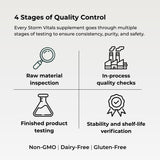 Sin sabores artificiales en STORM VITALS para una experiencia natural