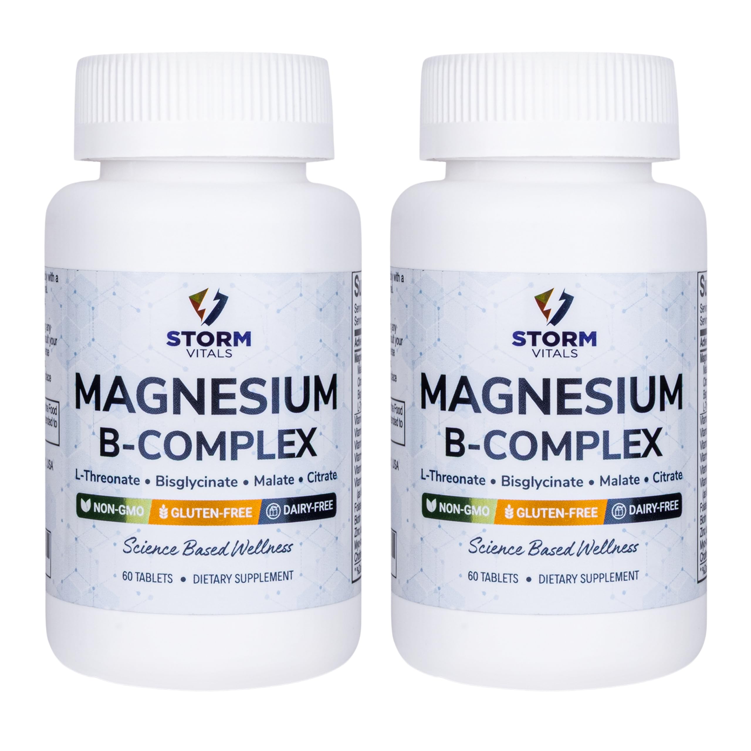STORM VITALS Magnesium + B-Complex, tabletas recubiertas para toma suave y diaria