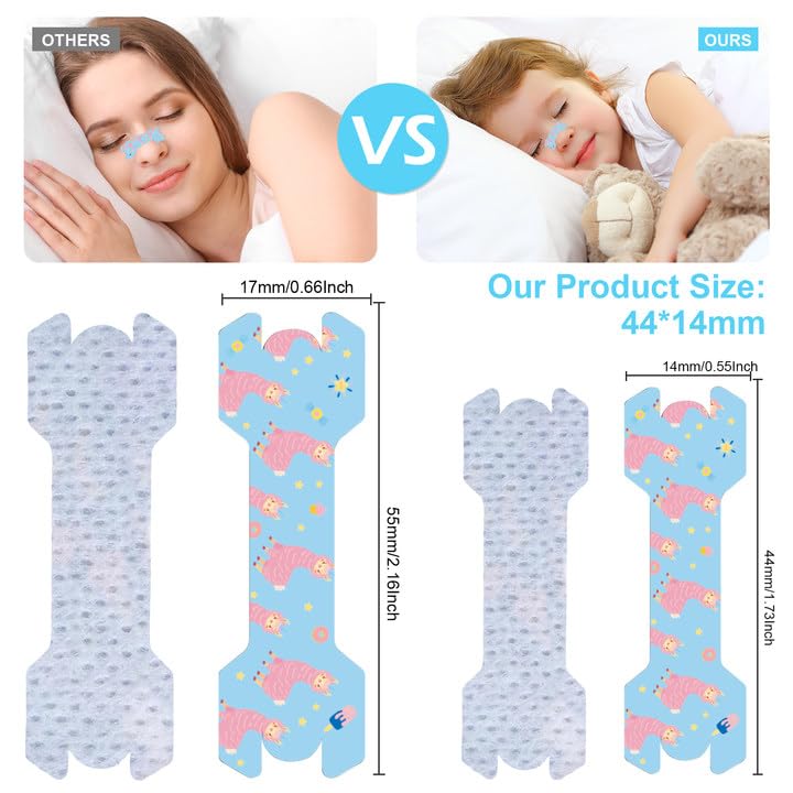 Stranthother tiras nasales para niños con alpaca, ideal para uso nocturno.