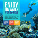 Stream2Sea uso en piscina y playa para cuidado suave tras nadar.