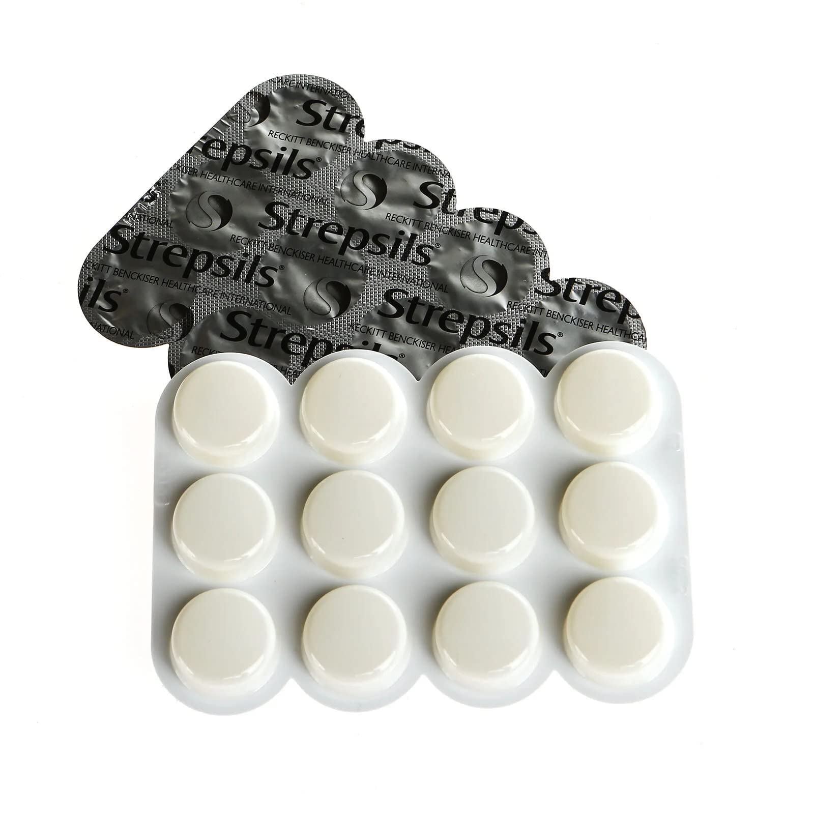Strepsils miel y limón, pastillas con textura agradable que se disuelven lentamente.