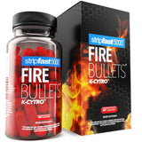 La botella de stripfast5000 Fire Bullets muestra activación al agua para energía sostenida.