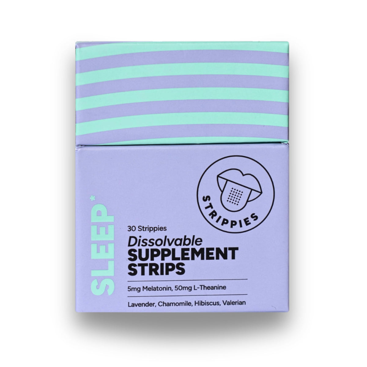 STRIPPIES: tiras disolubles en caja para dormir sin agua.