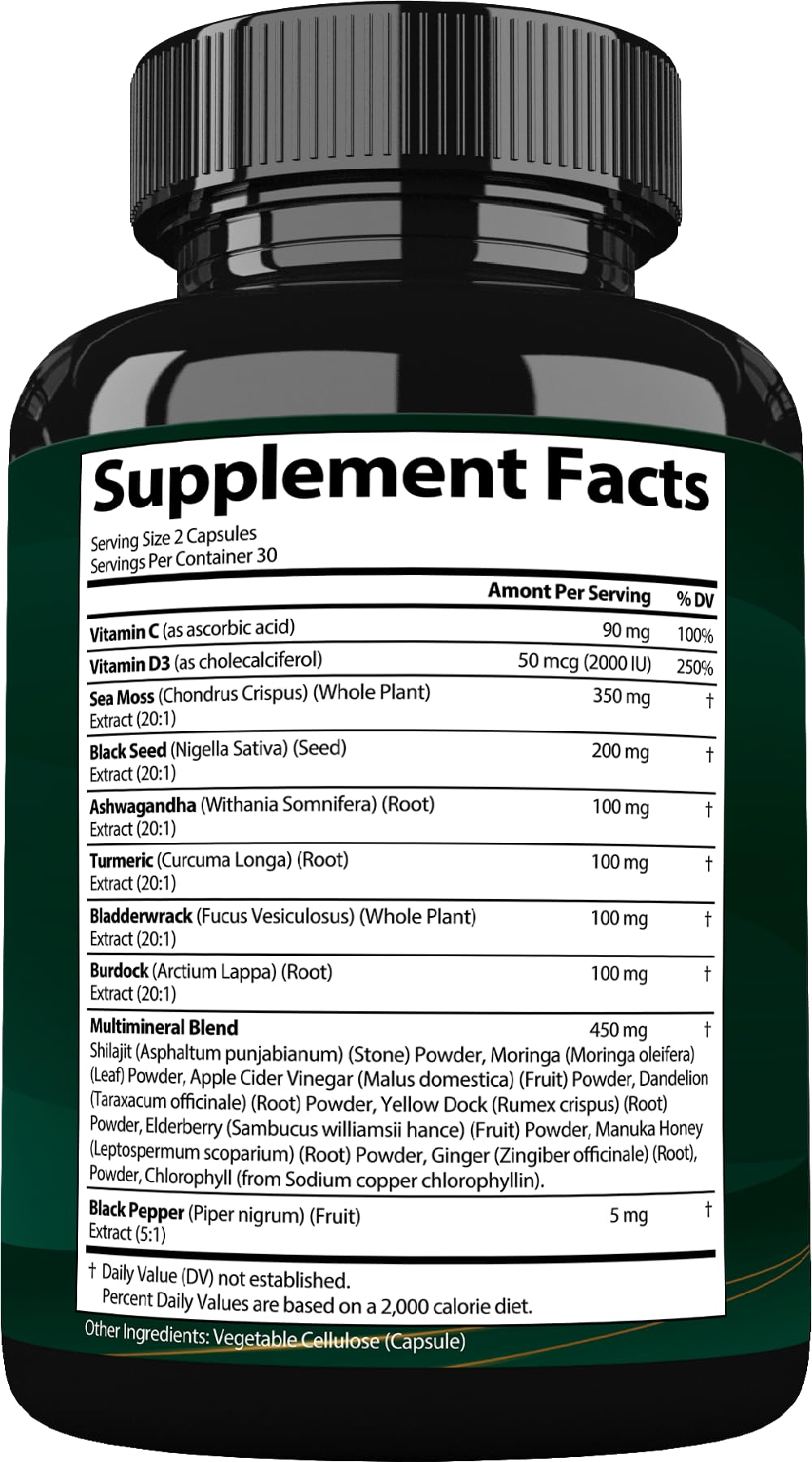 Extracto de bladderwrack en la mezcla de StrongVit