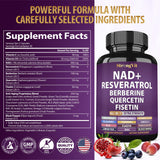 StrongVit NAD Resveratrol: empaque de 60 cápsulas para almacenamiento.