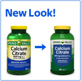 STS Home citrato de calcio 600 mg, etiqueta detallada con información nutricional.