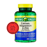 STS Home calcio magnesio zinc, frasco, apoyo a la salud ósea y muscular