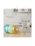 Omega-3 Spring Valley cápsulas gel en etiqueta, soporte potencial para la salud ocular.