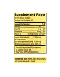 Omega-3 Spring Valley etiqueta muestra dosis diaria y uso recomendado.