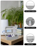 Bolsillo de malla de stukcaze para accesorios y consumibles en gris.