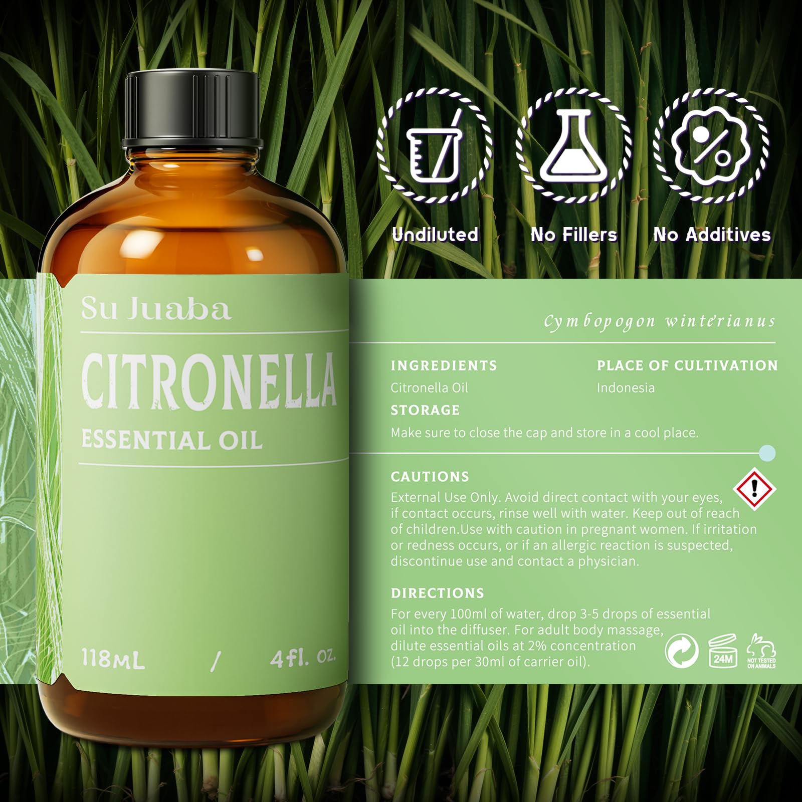 uso casero de citronela SU JUABA para jabones, velas y mezclas caseras