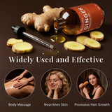 SU JUABA Aceite de jengibre para cuidado de piel y cabello