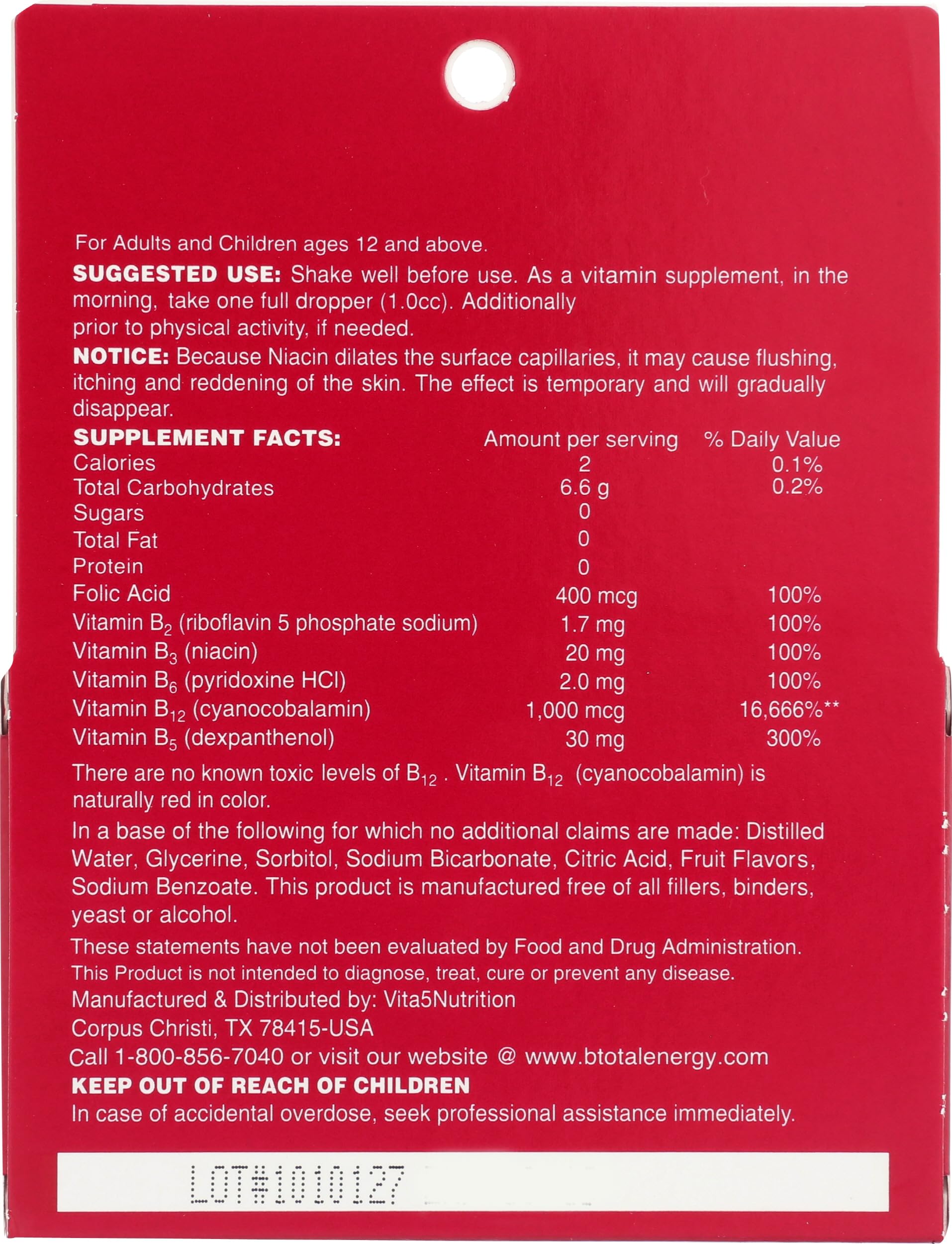 Sublingual B Total: sabor frutos rojos para energía sin azúcares