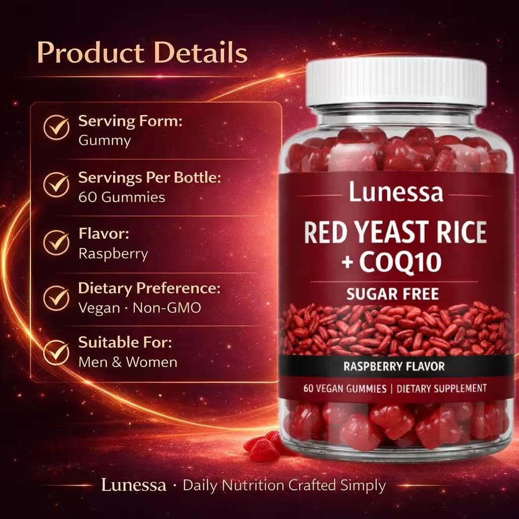 Presentación de 60 gomitas Lunessa para una ingesta mensual