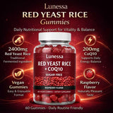 SUBMETIC Lunessa gomitas para uso diario con CoQ10 y arroz de levadura roja