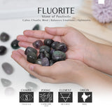 SUBSH fluorita múltiple, cristales claros, aptos para rituales de claridad y toma de decisiones.