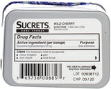Sucrets aroma cereza salvaje para irritaciones ocasionales, uso práctico.