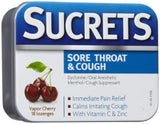 Pastillas Sucrets Complete de Cereza Vapor para aliviar la garganta