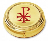 Sudbury Chi Rho Hosp Pyx-3 3 1/8 pulgadas, ideal para transportar hostias litúrgicas.