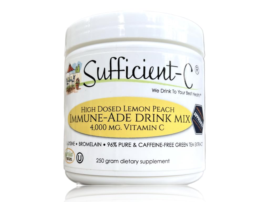 Sufficient-C botella limón-pesca para consumo diario refrescante