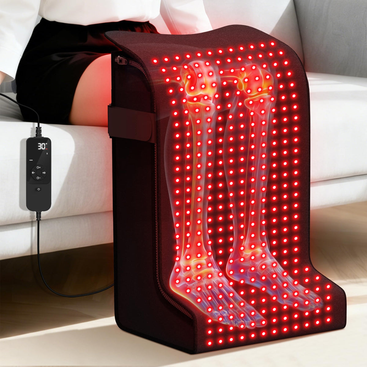 SUHZF pies terapia luz roja 480 LEDs para relajar pies cansados
