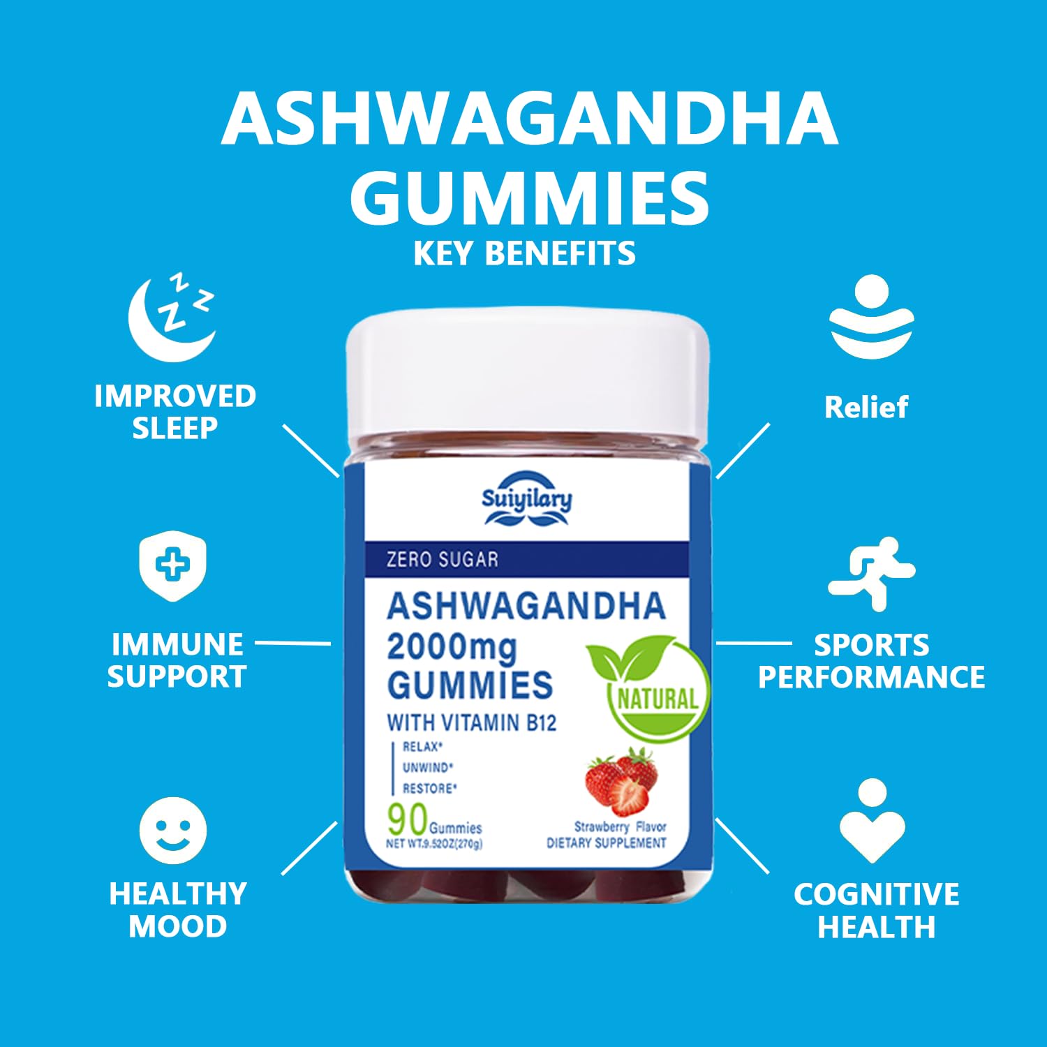 Snack móvil de Ashwagandha Suiyilary para días ocupados