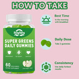 Gomitas Suiyilary Supergreens, fórmula sin azúcares añadidos y sin sabores artificiales.