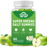 Gomitas Suiyilary Supergreens, envase manzana 60 ct, apoyo a la energía diaria.
