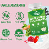 Gomitas Suiyilary Supergreens, sabor manzana, opción conveniente y sabrosa para tus vitaminas.