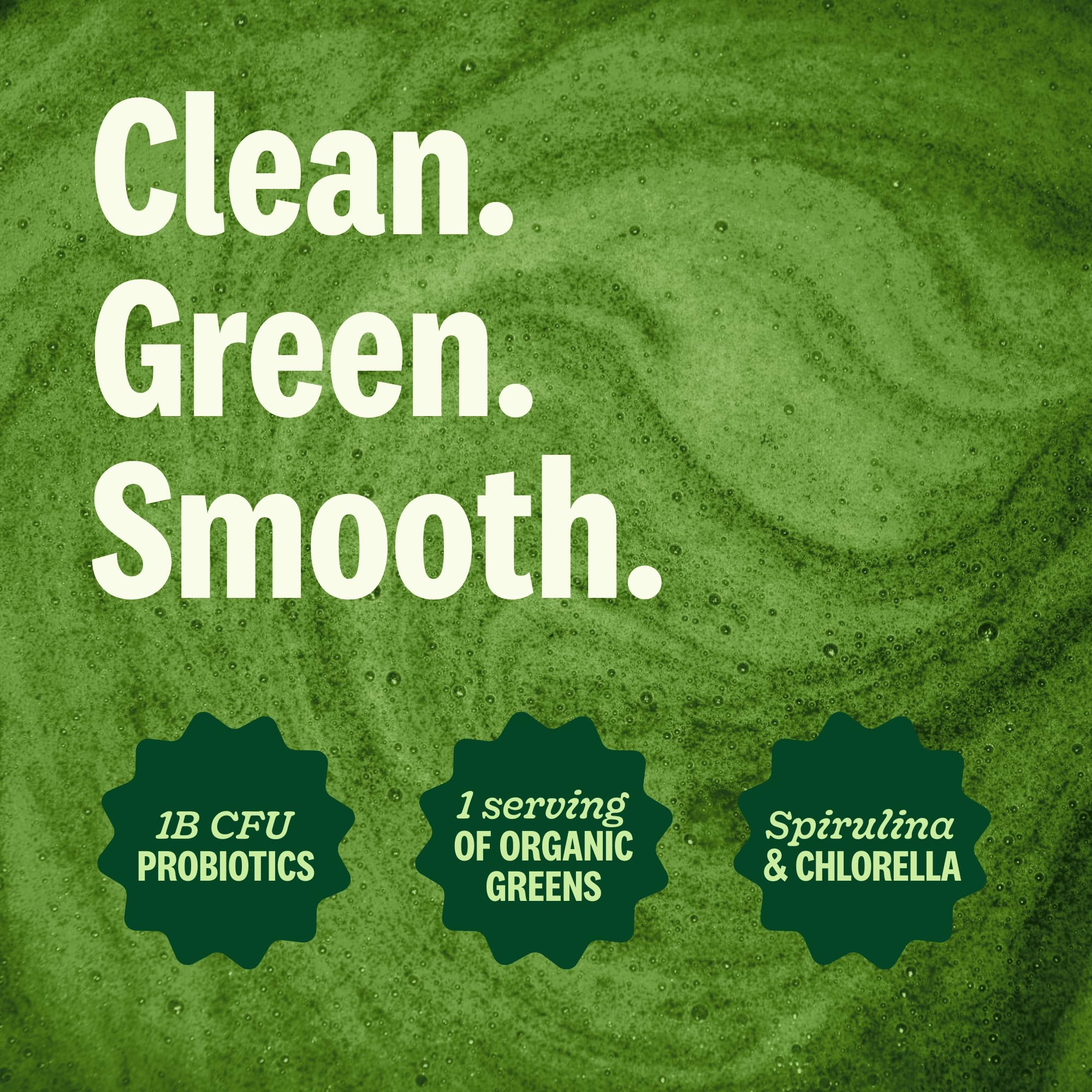 Suja Polvo Verde Orgánico - etiqueta nutricional: vitaminas y minerales.
