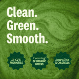 Suja Polvo Verde Orgánico - etiqueta nutricional: vitaminas y minerales.