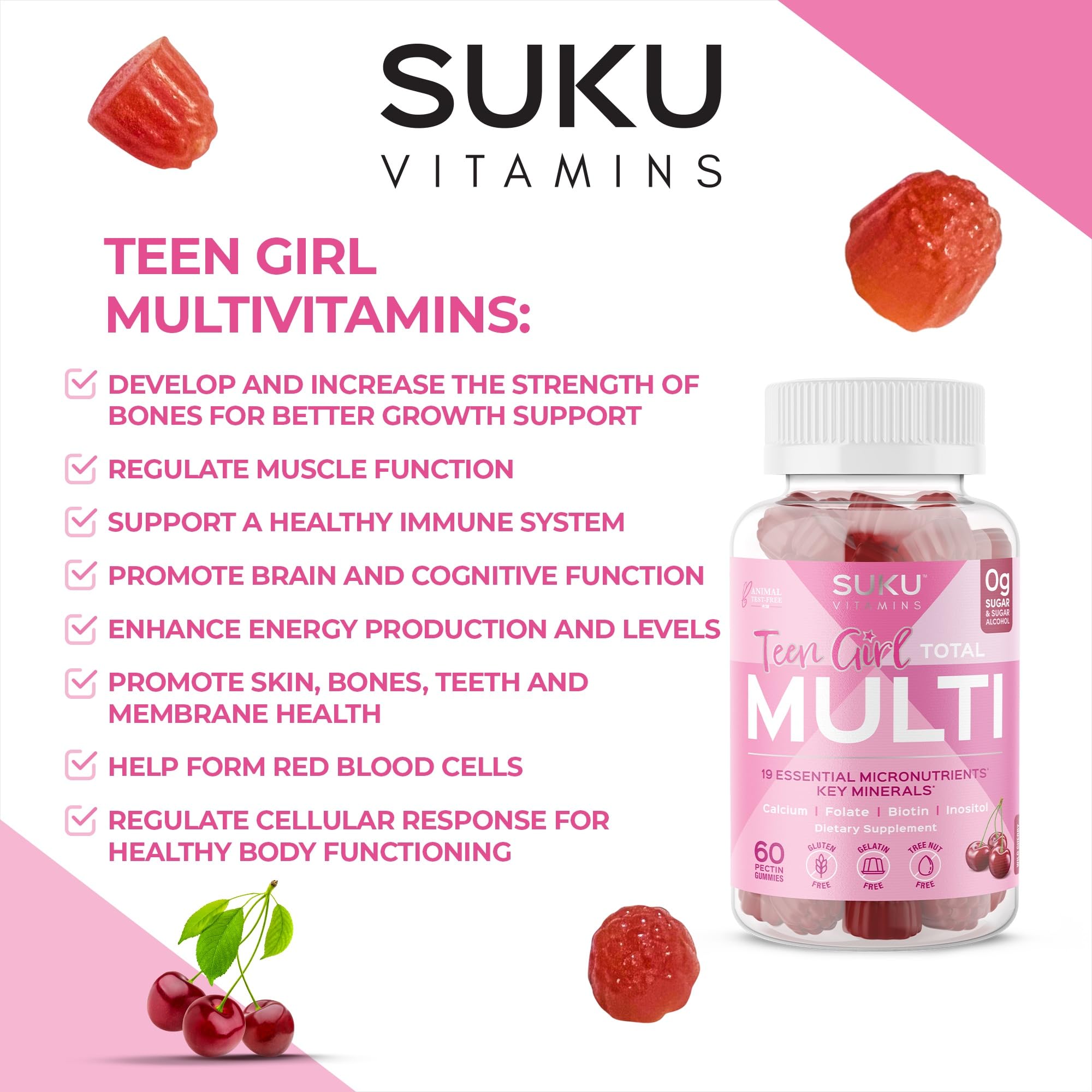 Gomitas SUKU con B12 para mantener la energía escolar
