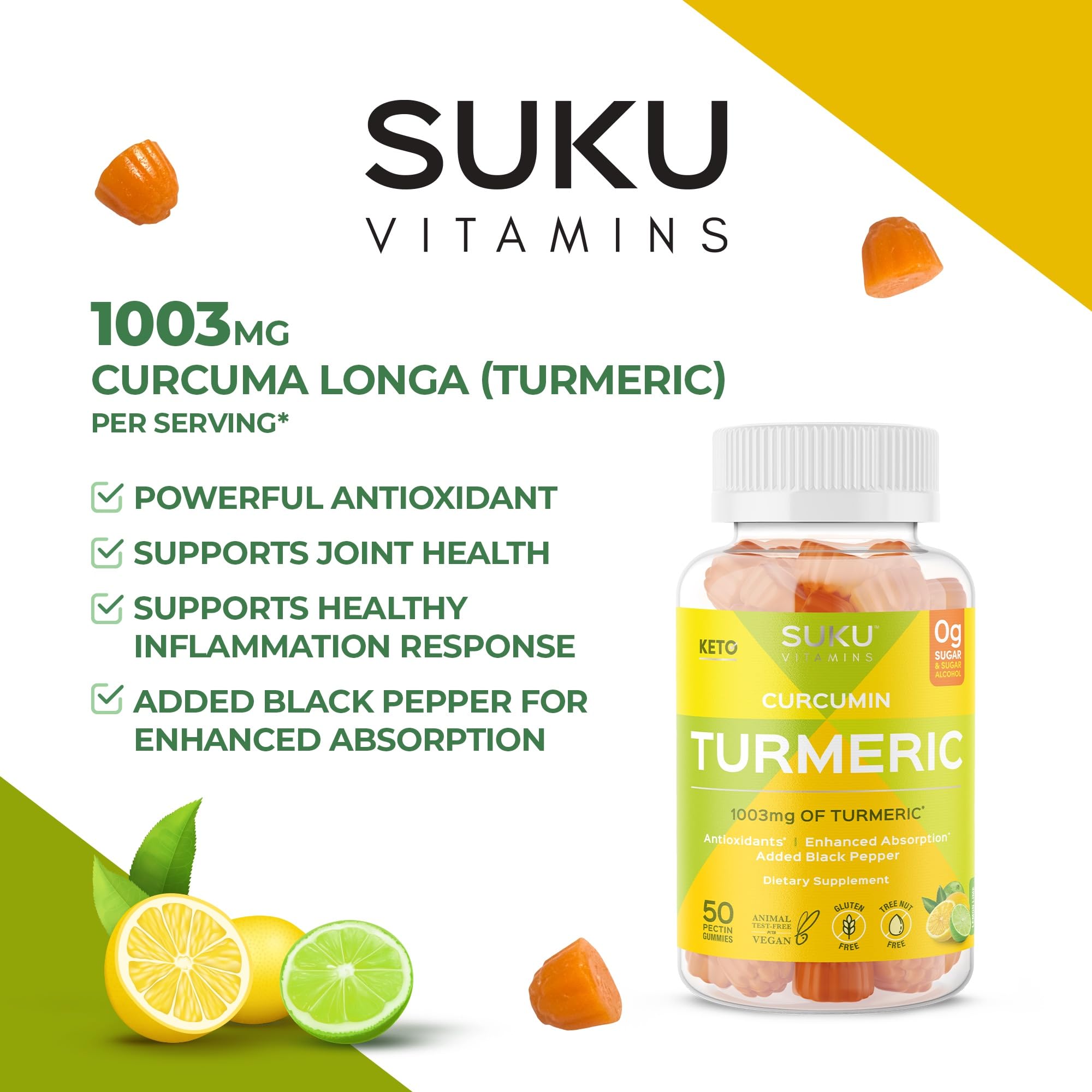 Relieve suave de digestión y apoyo hepático con las gomitas SUKU.
