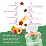 Gominolas para consumo diario, sabor durazno y aporte de vitaminas