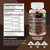 etiqueta nutricional detallada de SUKU Vitamins, ingredientes naturales