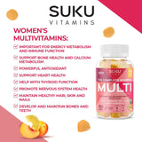 SUKU Vitaminas: gomitas masticables fáciles de tomar para mujeres.