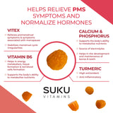 SUKU equilibrio hormonal: gomitas que favorecen equilibrio suave