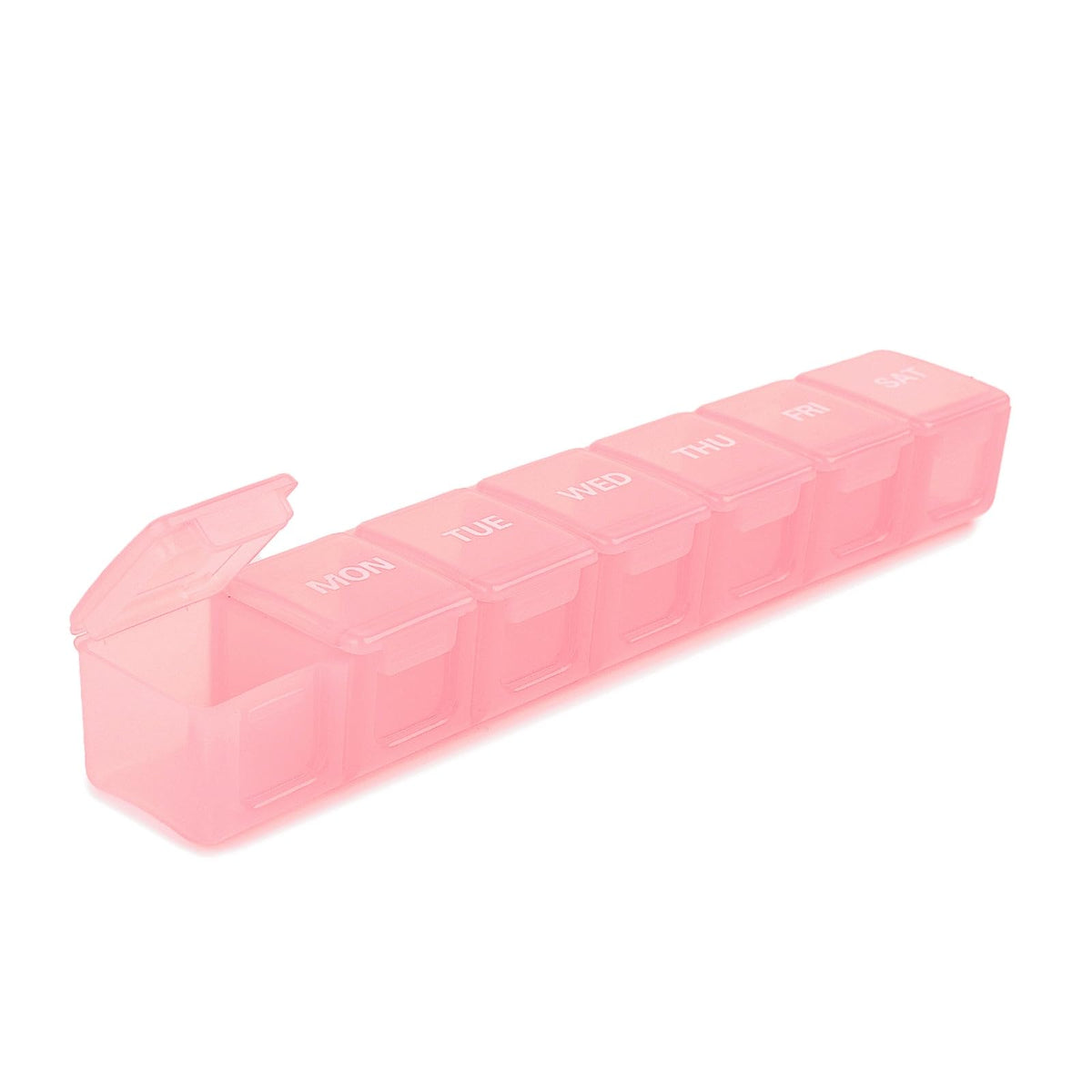 Sukuos Organizador de pastillas semanal de 7 días, ideal para dosis diarias ordenadas.