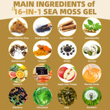 Mezcla de ingredientes visibles en el gel para batidos