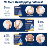 Sumifun parche práctico, tamaño grande, aplicación rápida en la rodilla.