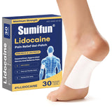 Parche Sumifun con lidocaína para pie, alivio focal en zona sensible.