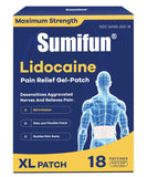 Parche Sumifun XL de lidocaína para cobertura de espalda amplia y alivio sostenido.